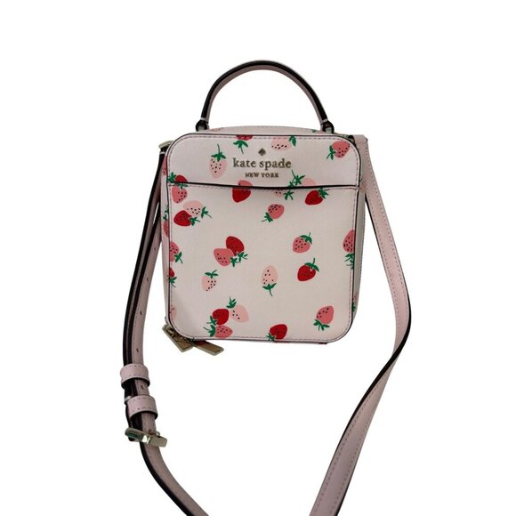 Kate Spade New York Staci Daisy Wild Strawberries Vanity Crossbody Purse - Picture 4 of 12